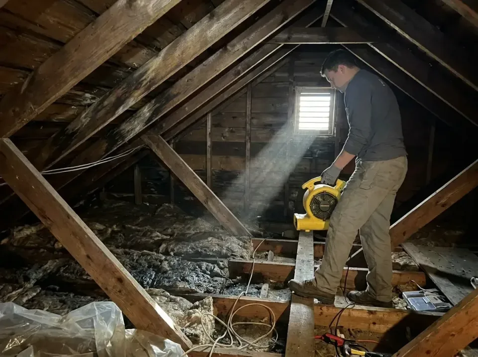 attic-water-damage-drying-proc-007 — frequently asked questions, Emergency Water Extraction & 24/7 Flood Response in Martine…